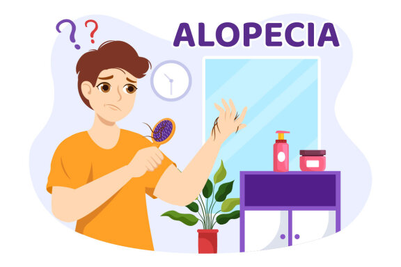 11 Alopecia Hair Loss Illustration