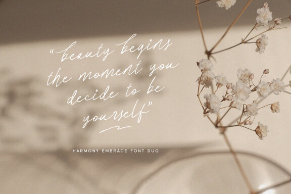 Harmony Embrace - Font Duo