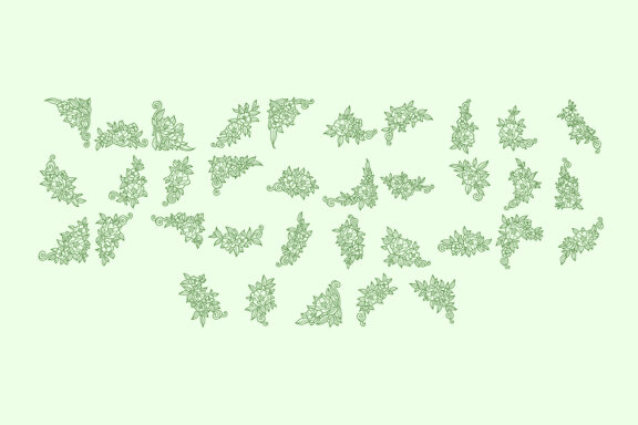 Floral Corner Illustration