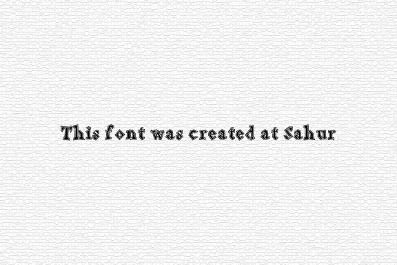Sahurfont