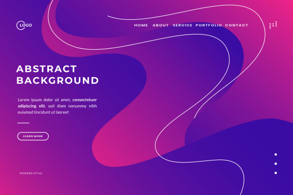 Blue Wave Dynamic 3D abstract background