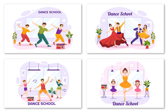 14 Dance School Illustration
