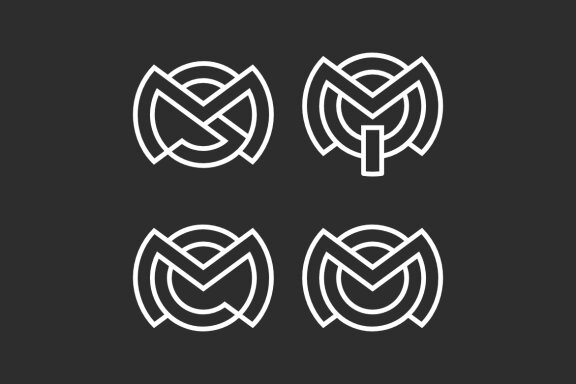 MS MQ MO MC - Free Logo Shapes