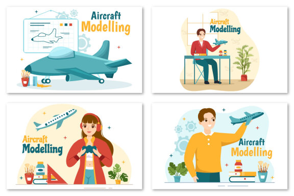 10 Aircraft Modelling and Crafting Illustration