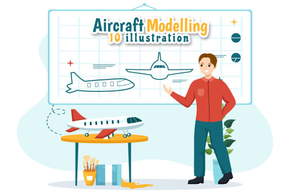 10 Aircraft Modelling and Crafting Illustration