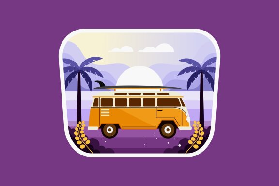 Traveling on beach with car