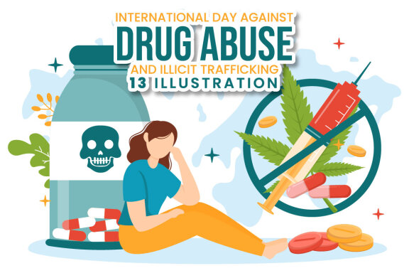 13 Against Drug Abuse and Illicit Trafficking illustration