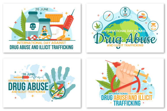 13 Against Drug Abuse and Illicit Trafficking illustration