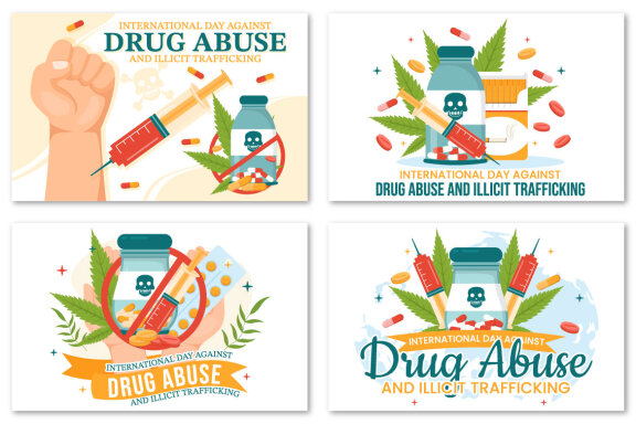 13 Against Drug Abuse and Illicit Trafficking illustration