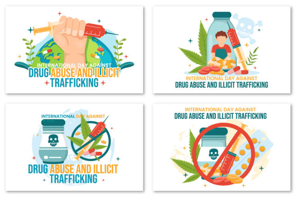 13 Against Drug Abuse and Illicit Trafficking illustration