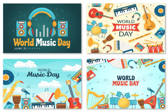 14 World Music Day Illustration