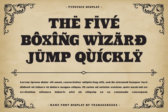 Kanu - Serif Bold Display Font