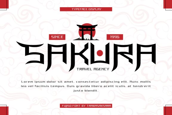Fujiso - Japan Style Display Font