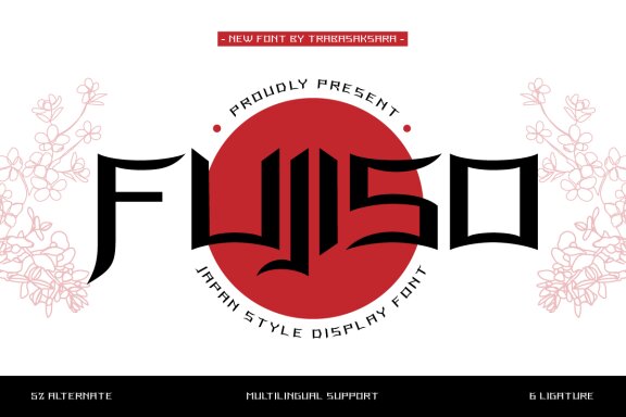 Fujiso - Japan Style Display Font
