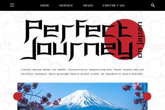 Fujiso - Japan Style Display Font