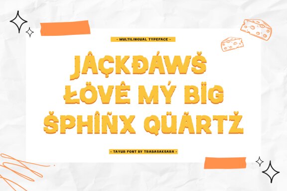 Tayub - San Serif Display Font