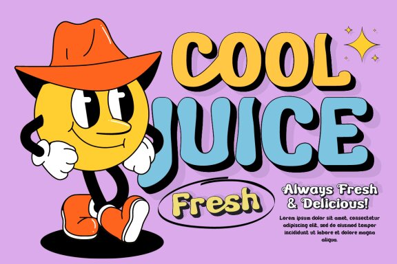 Zeoy - Groovy Retro Font