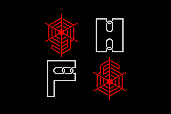 F H chain 60 90 spider - Free Logo Shapes