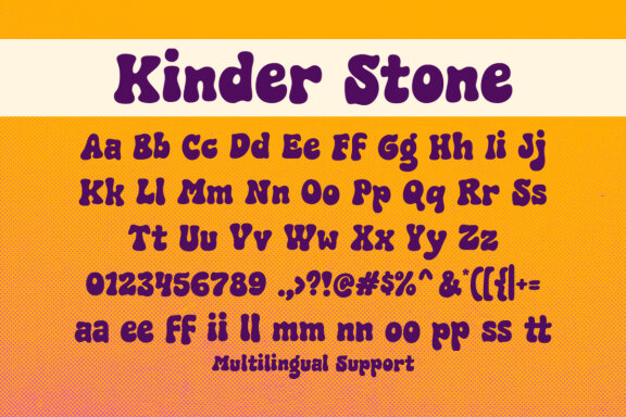 Kinder Stone - Display Font