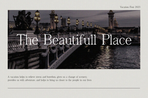 Vacation Modern Serif