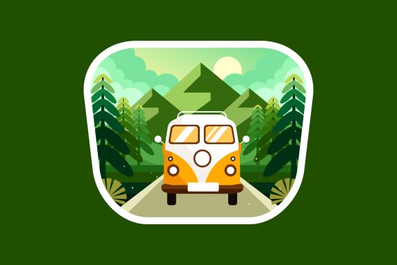 Explore the mountain forest by car