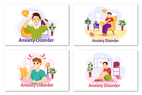 10 Anxiety Disorder Illustration 
