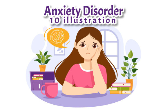 10 Anxiety Disorder Illustration 