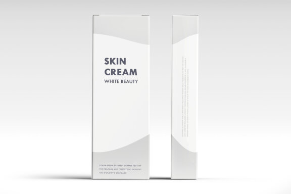 Paper Box Mockup For Beauty or Cosmetic Product Packaging
