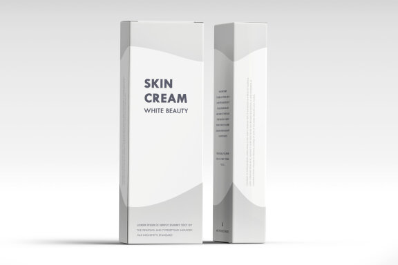 Paper Box Mockup For Beauty or Cosmetic Product Packaging