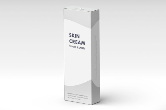 Paper Box Mockup For Beauty or Cosmetic Product Packaging
