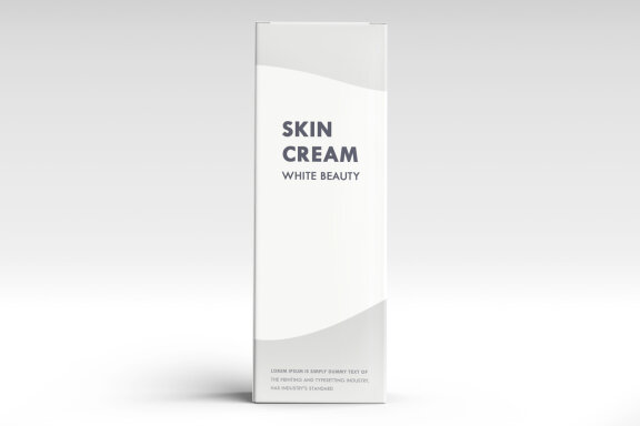 Paper Box Mockup For Beauty or Cosmetic Product Packaging