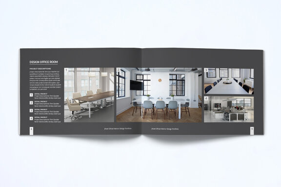 A5 Interior Design Portfolio Template