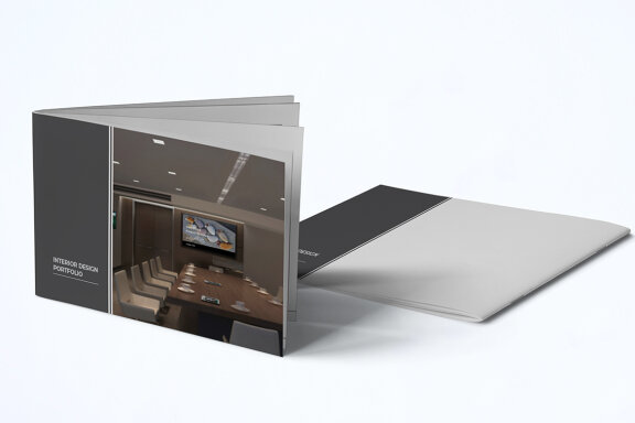 A5 Interior Design Portfolio Template