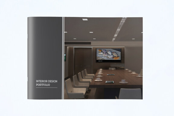 A5 Interior Design Portfolio Template