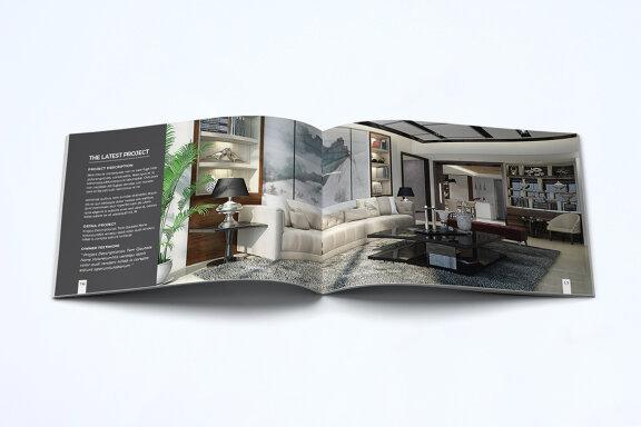 A5 Interior Design Portfolio Template
