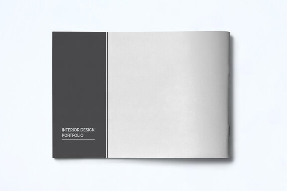A5 Interior Design Portfolio Template