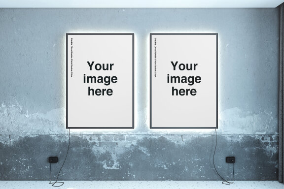 Backlight Poster Mockups