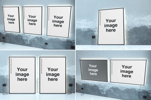 Backlight Poster Mockups