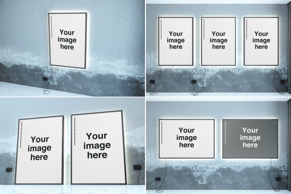 Backlight Poster Mockups