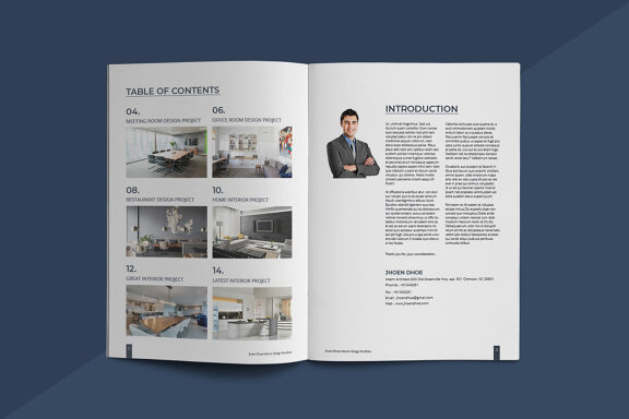 Interior Design Portfolio Template
