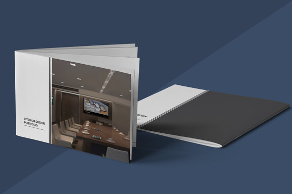A5 Interior Design Portfolio Template