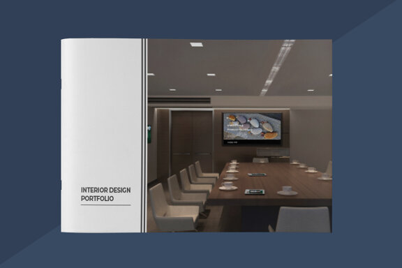 A5 Interior Design Portfolio Template