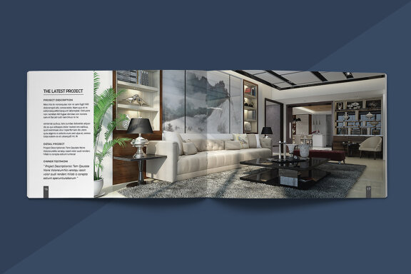 A5 Interior Design Portfolio Template