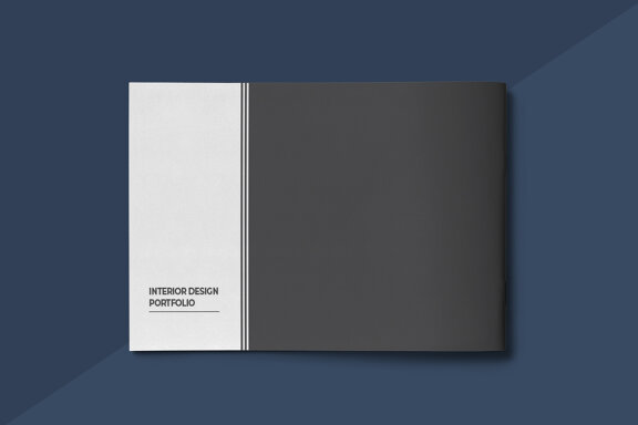 A5 Interior Design Portfolio Template