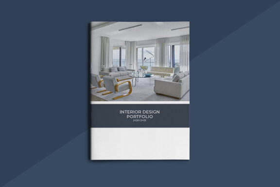 A5 Interior Design Portfolio Template