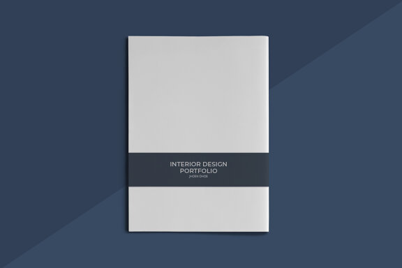 A5 Interior Design Portfolio Template
