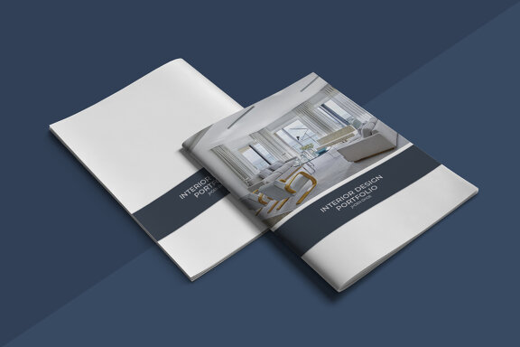 A5 Interior Design Portfolio Template