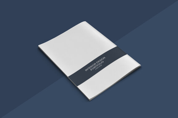 A5 Interior Design Portfolio Template