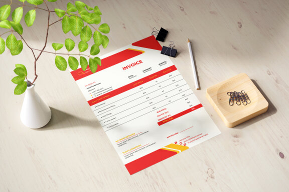 Corporate Invoice Design Template