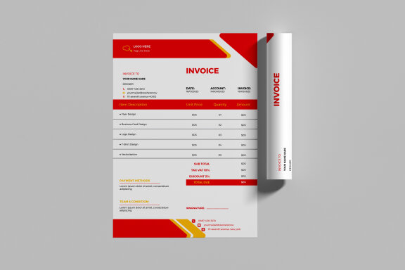 Corporate Invoice Design Template